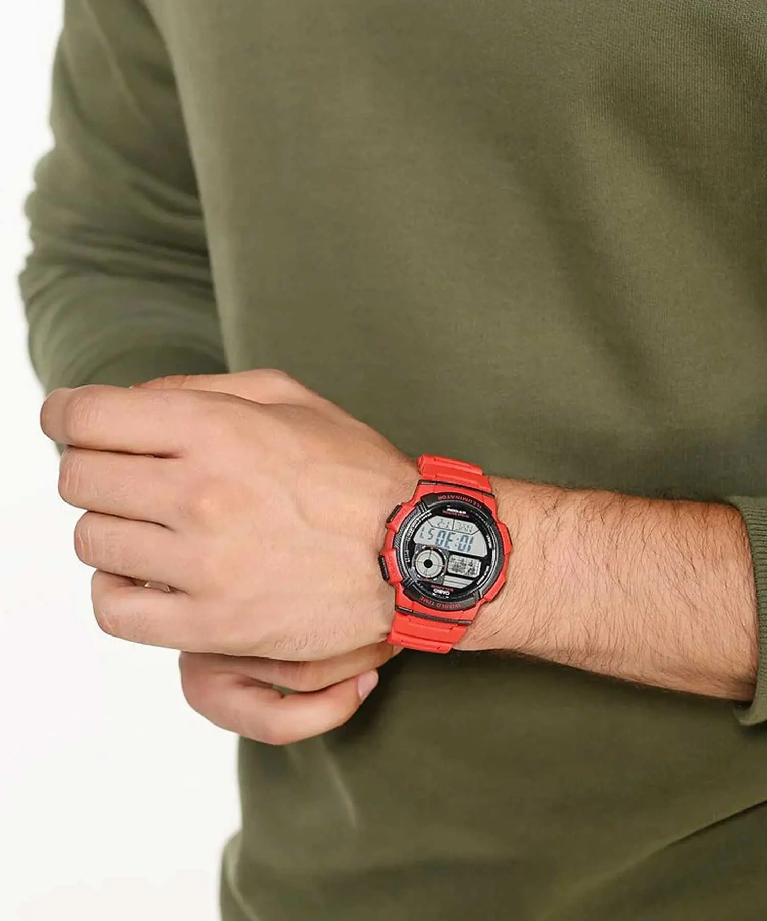 عکس استایل روی دست AE-1000W-4AVDF