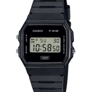 تصویر اصلی ساعت مچی مردانه و زنانه اصل کاسیو (casio) زیرمجموعه استاندارد مدل F-91WB-1ADF